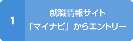 1.就職情報サイト「マイナビ」からエントリー 